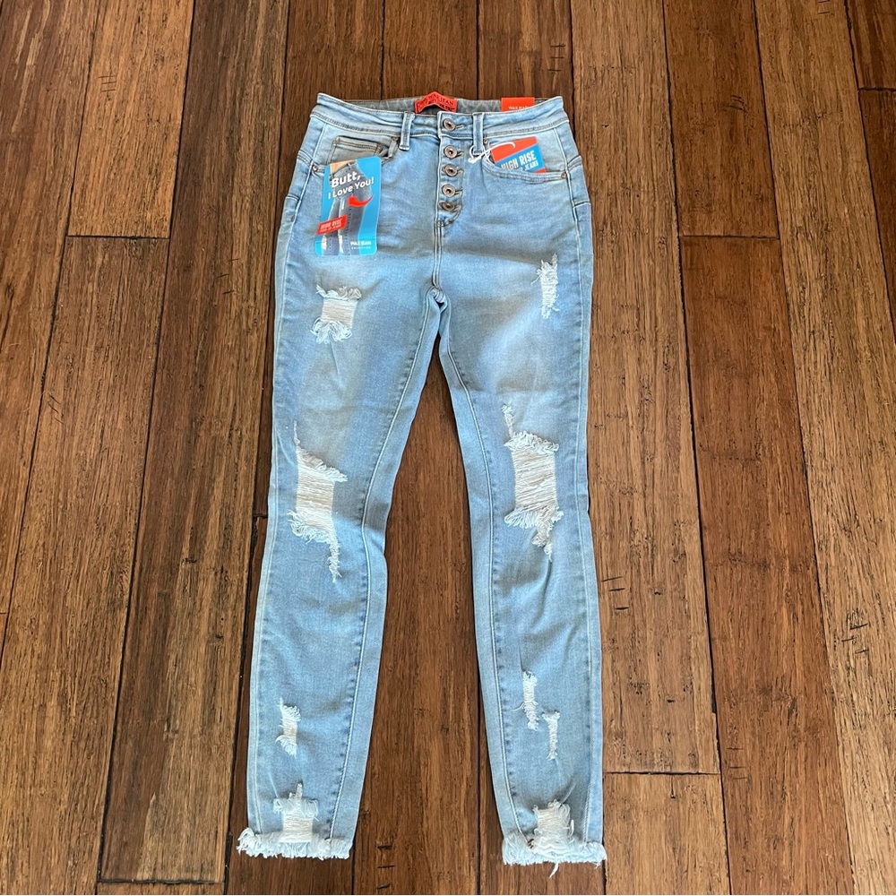 Wax Jeans, Skinny Denim High Rise Stretch Push Up